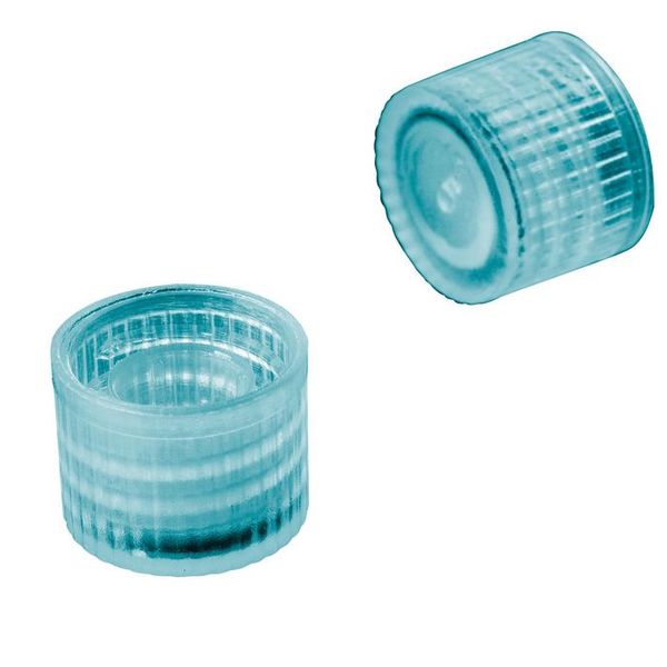 biologix blue polypropylene non-sterile screw cap with o-ring seal (for use with microtubes).  tubes sold separately.  500 caps/pack, 10 packs/case|81-0003