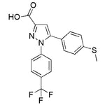 5-(4-Methylsulfanyl-phenyl)-1-(4-trifluoromethyl-phenyl)-1H-pyrazole-3-carboxylic acid|20336|1017781-23-5