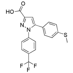 5-(4-Methylsulfanyl-phenyl)-1-(4-trifluoromethyl-phenyl)-1H-pyrazole-3-carboxylic acid|20336|1017781-23-5