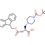 (S)-4-[2-Carboxy-2-(9H-fluoren-9-ylmethoxycarbonylamino)-ethyl]-piperazine-1-carboxylic acid tert-butyl ester|CS-0210634|313052-20-9