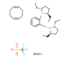 (-)-1,2-Bis((2R,5R)-2,5-diethylphospholano)benzene(1,5-cyclooctadiene)rhodium(I) trifluoromethanesulfonate, 98+% (R,R)-Et-DUPHOS-Rh