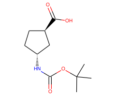 (1R,3R)-3-((tert-Butoxycarbonyl)amino)cyclopentanecarboxylic acid|CS-W021060|489446-85-7