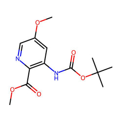 Methyl3-(tert-butoxycarbonylamino)-5-methoxy-pyridine-2-carboxylate|CS-0309551|1211592-51-6
