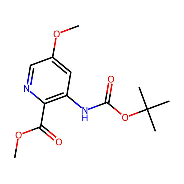 Methyl3-(tert-butoxycarbonylamino)-5-methoxy-pyridine-2-carboxylate|CS-0309551|1211592-51-6