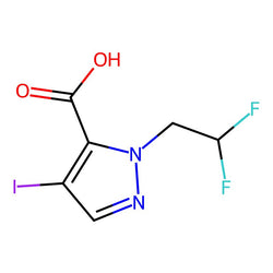 1-(2,2-Difluoroethyl)-4-iodo-1H-pyrazole-5-carboxylic acid|CS-0610255|1787916-50-0