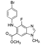 Methyl 5-(4-Bromophenylamino)-4-Fluoro-1-Methyl-1H-Benzo[D]Imidazole-6-Carboxylate|23908|606144-02-9