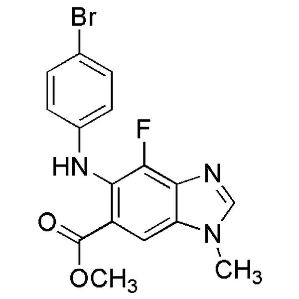 Methyl 5-(4-Bromophenylamino)-4-Fluoro-1-Methyl-1H-Benzo[D]Imidazole-6-Carboxylate|23908|606144-02-9