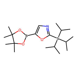 5-(4,4,5,5-Tetramethyl-1,3,2-dioxaborolan-2-yl)-2-[tris(1-methylethyl)silyl]oxazole|CS-0456887|1186127-11-6