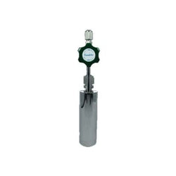 Stainless steel cylinder, 200ml, single vertical stem, electropolished with fill-port, PCTFE valve stem tip, DOT 4B|95-4154