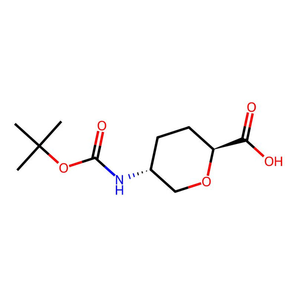 (2S,5R)-5-((tert-Butoxycarbonyl)amino)tetrahydro-2H-pyran-2-carboxylic acid|CS-0039053|603130-13-8
