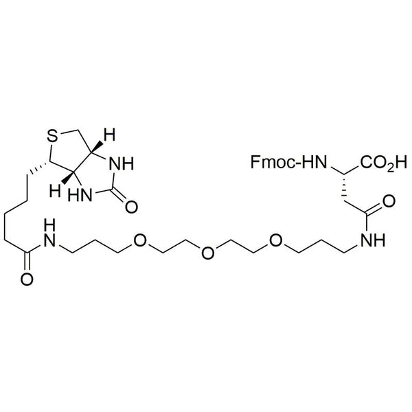 Fmoc-Asp(biotinyl-PEG)-OH|33077
