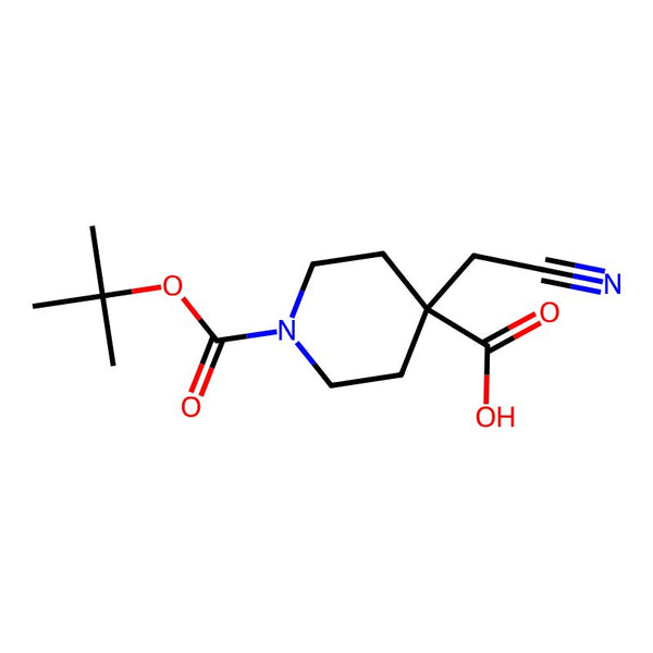 1-(tert-Butoxycarbonyl)-4-(cyanomethyl)piperidine-4-carboxylic acid|CS-0213573|1802790-53-9