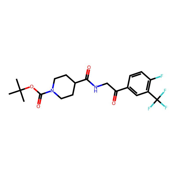 1-Boc-4-(2-(4-Fluoro-3-(trifluoromethyl)phenyl)-2-oxoethylcarbamoyl)piperidine|CS-0028273|1082949-99-2