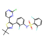 N-(3-(2-(tert-Butyl)-5-(2-chloropyrimidin-4-yl)thiazol-4-yl)-2-fluorophenyl)-2,6-difluorobenzenesulfonamide|CS-0187540|1195768-23-0