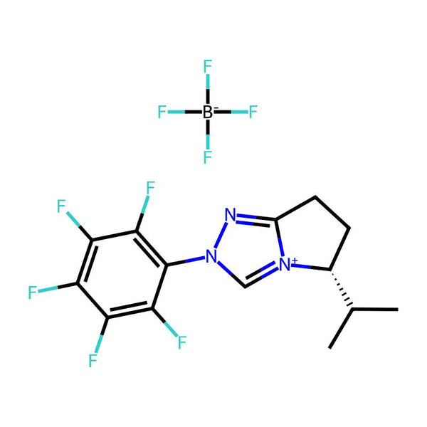 (R)-5-Isopropyl-2-(pentafluorophenyl)-6,7-dihydro-5H-pyrrolo[2,1-c][1,2,4]triazol-2-ium tetrafluoroborate|CS-0092912|1175052-07-9