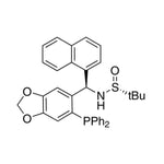 [S(R)]-N-[(R)-[6-(Diphenylphosphino)benzo[d][1,3]dioxol-5-yl]-1-naphthalenylmethyl]-2-methyl-2-propanesulfinamide, 95%|15-8354