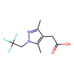 2-[3,5-dimethyl-1-(2,2,2-trifluoroethyl)-1h-pyrazol-4-yl]acetic acid|CS-0225003|1343894-50-7