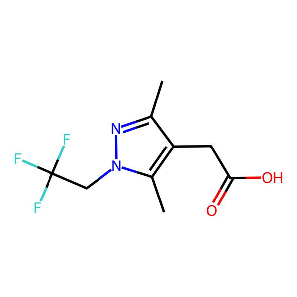 2-[3,5-dimethyl-1-(2,2,2-trifluoroethyl)-1h-pyrazol-4-yl]acetic acid|CS-0225003|1343894-50-7