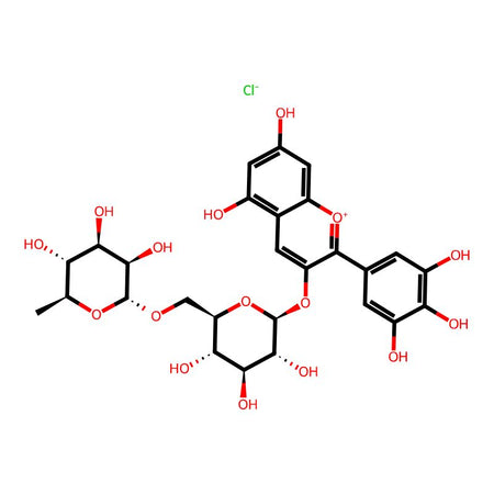 Delphinidin-3-O-rutinoside chloride, 98%|925600|15674-58-5