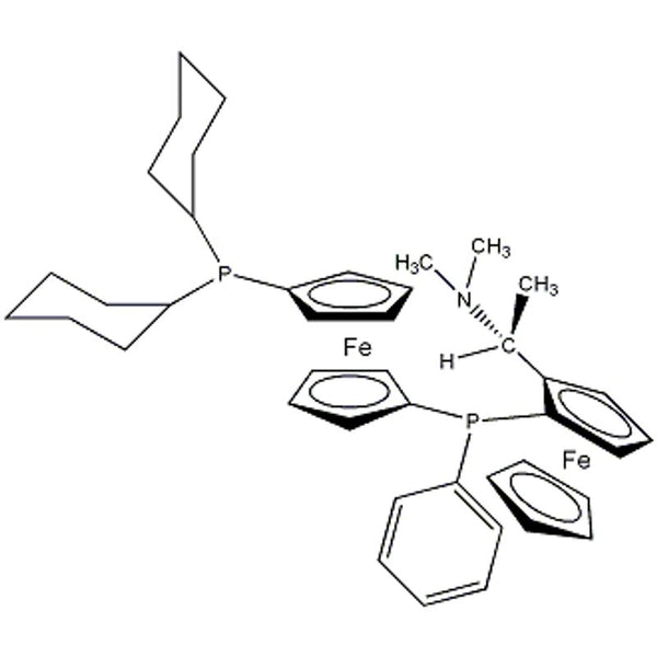 1-{[(R)-Ferrocenyl-2-(S)-ethyl-1-dimethylamino)phenyl]-(R)-phosphino}-1'-dicyclohexylphosphinoferrocene, min. 97% Chenphos|26-1266|1036373-39-3