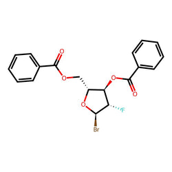 ((2R,3R,4S,5R)-3-(Benzoyloxy)-5-bromo-4-fluorotetrahydrofuran-2-yl)methyl benzoate|CS-0130700|97614-44-3