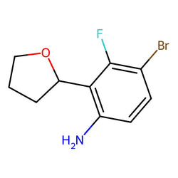 4-Bromo-3-fluoro-2-(tetrahydrofuran-2-yl)aniline|CS-0128280|1384984-25-1