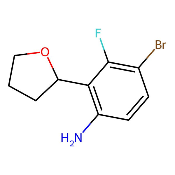 4-Bromo-3-fluoro-2-(tetrahydrofuran-2-yl)aniline|CS-0128280|1384984-25-1