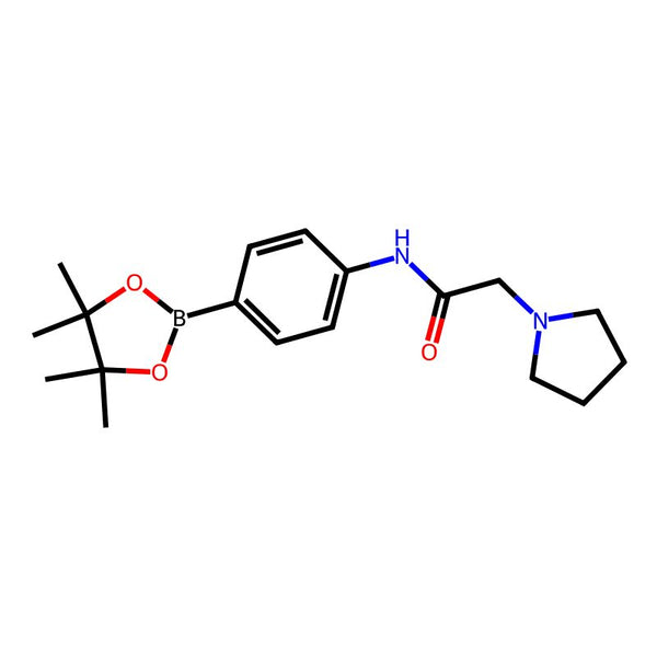 2-(Pyrrolidin-1-yl)-n-(4-(4,4,5,5-tetramethyl-1,3,2-dioxaborolan-2-yl)phenyl)acetamide|CS-0175633|825630-80-6