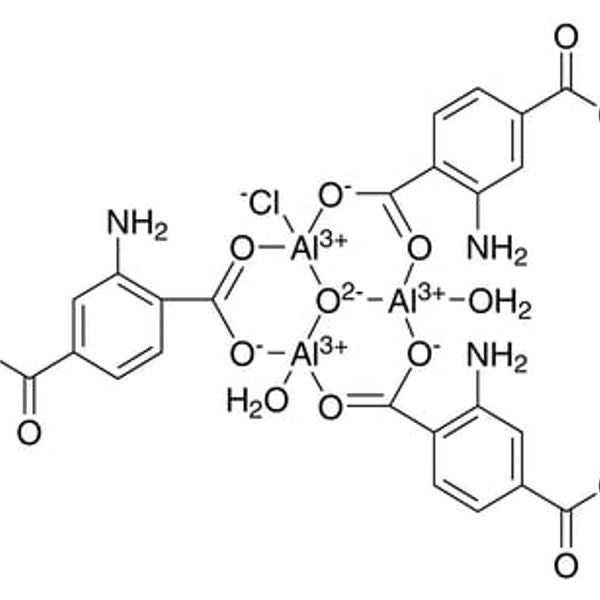 Tris[μ-[2-amino-1,4-benzenedicarboxylato(2-)-κO1:κO'1]]diaquachloro-μ3-​oxotri-aluminum MOF, MIL-101(Al)-NH2|13-3060|1404201-64-4