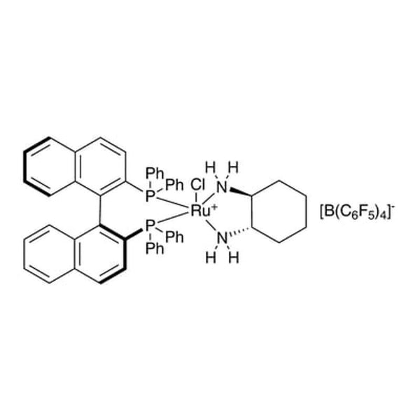 Chloro[(S)-2,2'-bis(diphenylphosphino)-1,1'-binaphthyl][(1S,2S)-cyclohexane-1,2-diamine]ruthenium(II) tetrakis(pentafluorophenyl)borate, min. 97%|44-6055