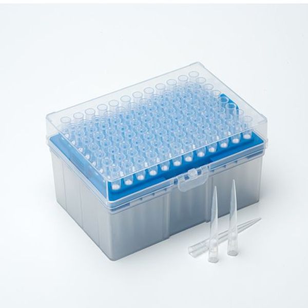 biologix 200μl  filter tips, extra--long , rack pack, sterile,  tip: dnase & rnase free,pp, filter material: uhmwpe. 96 pieces/rack, 50 racks/case|23-0200A2