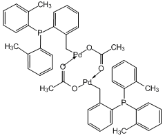 trans-Bis(acetato)bis[2-[bis(2-methylphenyl)phosphino]benzyl]dipalladium(II), 98%|968534|172418-32-5