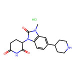 3-(3-Methyl-2-oxo-5-(piperidin-4-yl)-2,3-dihydro-1H-benzo[d]imidazol-1-yl)piperidine-2,6-dione hydrochloride|CS-1101734|2573306-98-4