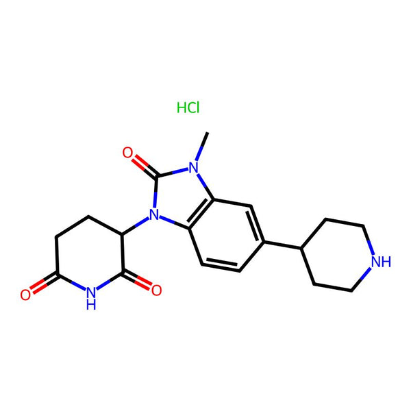 3-(3-Methyl-2-oxo-5-(piperidin-4-yl)-2,3-dihydro-1H-benzo[d]imidazol-1-yl)piperidine-2,6-dione hydrochloride|CS-1101734|2573306-98-4