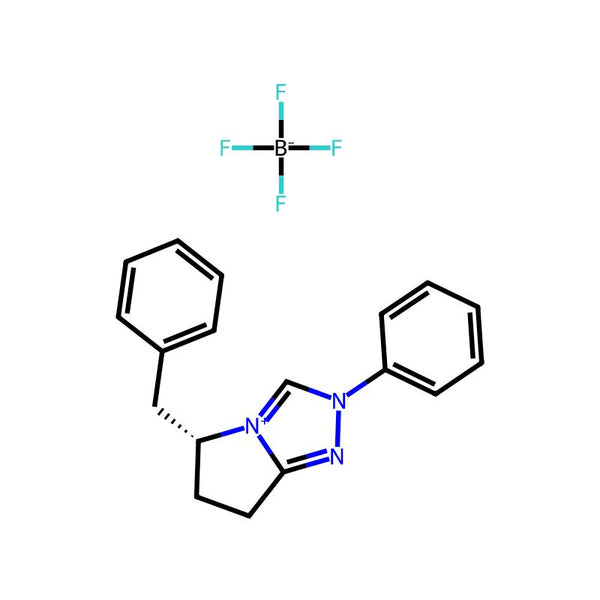 (R)-5-Benzyl-2-phenyl-6,7-dihydro-5H-pyrrolo[2,1-c][1,2,4]triazol-2-ium tetrafluoroborate|CS-0091176|463326-92-3