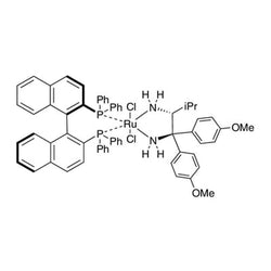 Dichloro[(R)-(+)-2,2'-bis(diphenylphosphino)-1,1'-binaphthyl][(2R)-(-)-1,1-bis(4-methoxyphenyl)-3-methyl-1,2-butanediamine]ruthenium(II) dichloromethane adduct, min. 97%|44-0210|329735-86-6