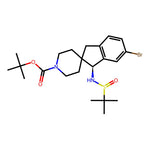 (S)-tert-Butyl 6-bromo-1-((R)-1,1-dimethylethylsulfinamido)-1,3-dihydrospiro[indene-2,4'-piperidine]-1'-carboxylate|CS-0368399|2377355-25-2
