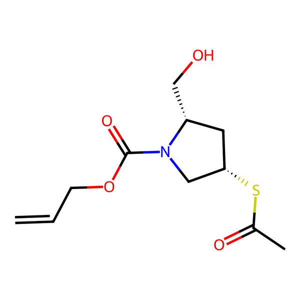 allyl (2S,4S)-4-(acetylthio)-2-(hydroxymethyl)pyrrolidine-1-carboxylate|CS-B0479|136140-32-4