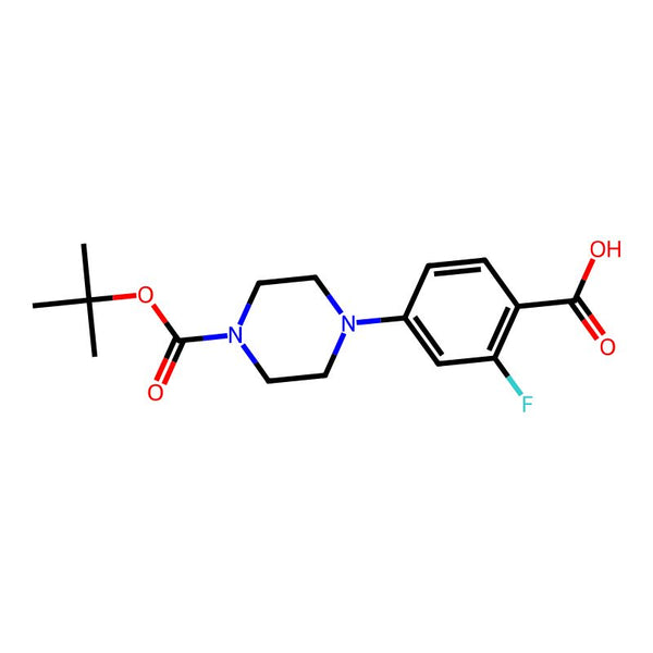 4-(4-(tert-Butoxycarbonyl)piperazin-1-yl)-2-fluorobenzoic acid|CS-0345317|1121596-45-9