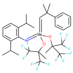 [2,6-Bis(1-methylethyl)benzenaminato(2-)]bis(1,1,1,3,3,3-hexafluoro-2-methyl-2-propanolato-κO)(2-methyl-2-phenylpropylidene)-, (T-4) molybdenum, paraffin pellet|42-0575|139220-25-0