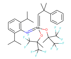 [2,6-Bis(1-methylethyl)benzenaminato(2-)]bis(1,1,1,3,3,3-hexafluoro-2-methyl-2-propanolato-κO)(2-methyl-2-phenylpropylidene)-, (T-4) molybdenum, paraffin pellet|42-0575|139220-25-0