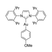 [1,3-Bis(2,6-di-isopropylphenyl)imidazol-2-ylidene]methoxyphenylgold(I). 98+%|79-0290|1309863-46-4