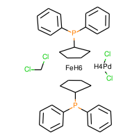 1,1'-Bis(diphenylphosphino)ferrocene palladium(II)chloride dichloromethane complex, 97%|811200|95464-05-4