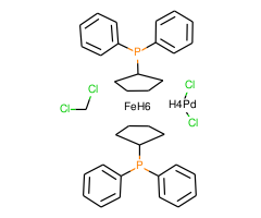 1,1'-Bis(diphenylphosphino)ferrocene palladium(II)chloride dichloromethane complex, 97%|811200|95464-05-4