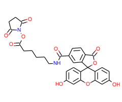 6-(Fluorescein-5(6)-carboxamido)hexanoic acid, succinimidyl ester, 90%, mixed isomers|427301|114616-31-8