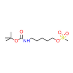 5-((Tert-butoxycarbonyl)amino)pentyl methanesulfonate|CS-0583824|142342-55-0