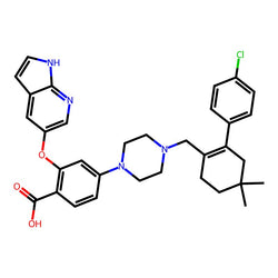 2-[(1H-Pyrrolo[2,3-b]pyridin-5-yl)oxy]-4-[4-[[2-(4-chlorophenyl)-4,4-dimethylcyclohex-1-enyl]methyl]piperazin-1-yl]benzoic acid|CS-M3716|1235865-77-6
