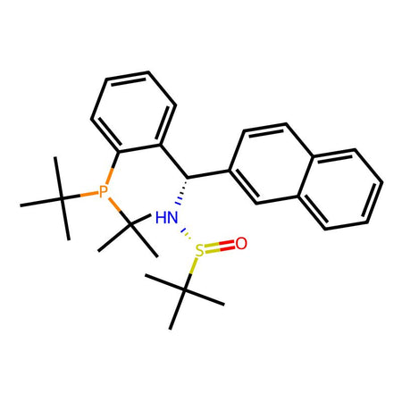 [S(R)]-N-[(S)-[2-(Di-tert-butylphosphino)phenyl[(2-naphthalenyl)methyl]-2-methyl-2-propanesulfinamide, 95%|9223240|2565792-62-1