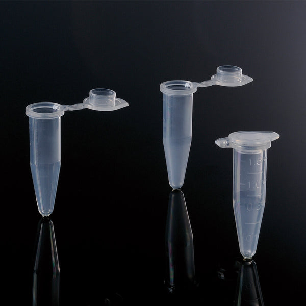 microcentrifuge tubes, 1.5ml boil-proof microtubes, clear, 500 pieces/ bag, 10 bags / case