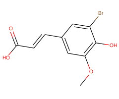 3-(3-Bromo-4-hydroxy-5-methoxyphenyl)acrylic acid|CS-0168668|6948-33-0